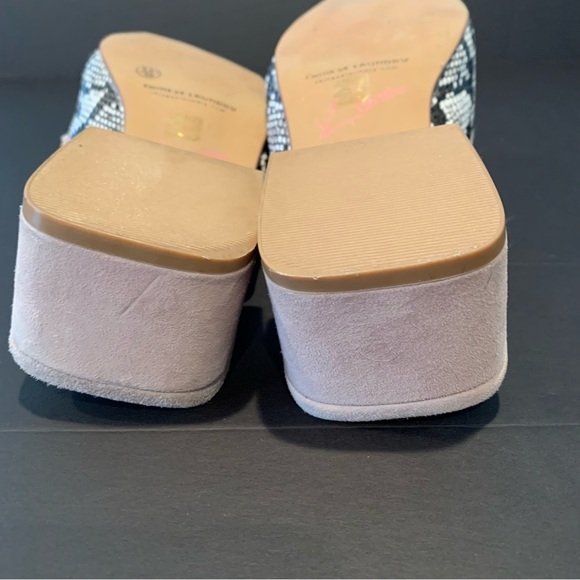 Chinese Laundry Kristin Cavallari Fearless Snakeskin faux Fur mules - Picture 11 of 12